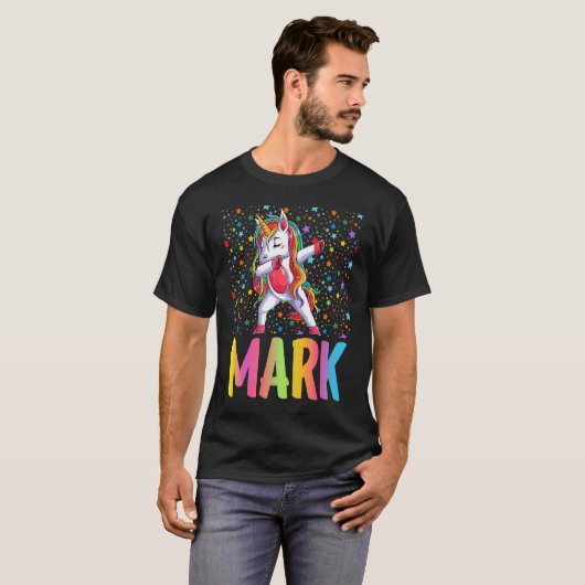 Dabbing Unicorn Mark Tシャツ (正面フル)