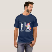 DABBING UNICORN NURSE VS SCHOOL NURSE Gift Dabs Tシャツ (正面フル)