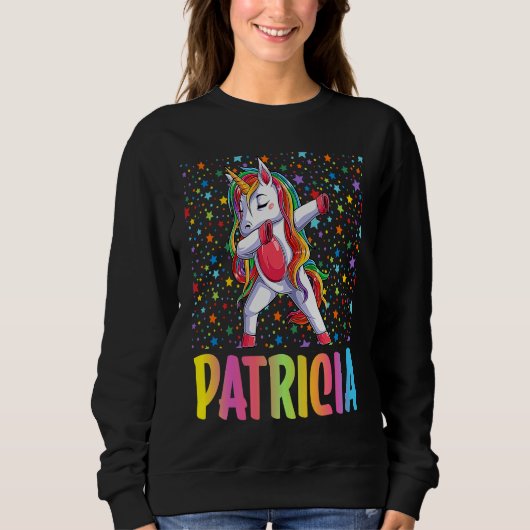 Dabbing Unicorn Patricia スウェットシャツ (正面)