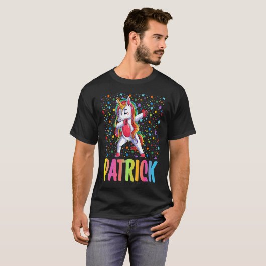 Dabbing Unicorn Patrick Tシャツ (正面フル)