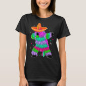 Dabbing Unicorn Pinata Mexican Fiesta Cinco De May Tシャツ (正面)