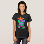 Dabbing Unicorn Pinata Mexican Fiesta Cinco De May Tシャツ (正面フル)