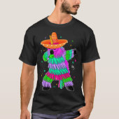 Dabbing Unicorn Pinata Mexican Fiesta Cinco De May Tシャツ (正面)