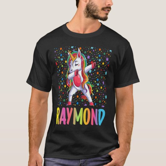 Dabbing Unicorn Raymond Tシャツ (正面)