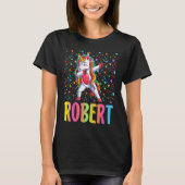 Dabbing Unicorn Robert Tシャツ (正面)