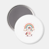 Dabbing Unicorn T Shirt - Funny Dab Dance Rainbow  マグネット (正面/裏面)