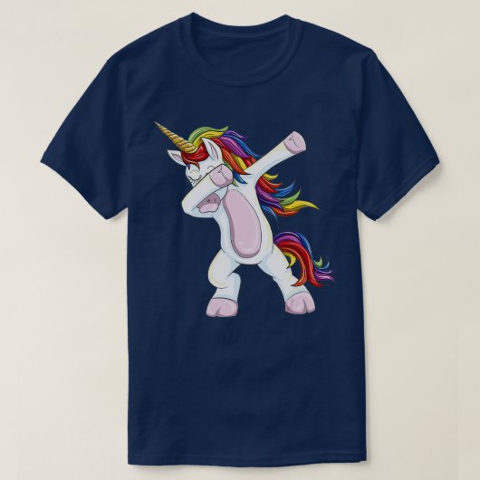 Dabbing Unicorn - Unicorn おもしろい Dab Gift Tシャツ (デザイン正面)