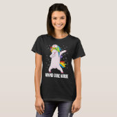 Dabbing Unicorn  Wound Care Nurse Wound Ostomy Nur Tシャツ (正面フル)
