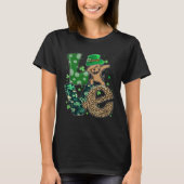 Dabbing Yorkie Dog LOVE Shamrock  St Patrick s Day Tシャツ (正面)