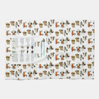 Dabblers vs. Divers Kitchen Towel with background キッチンタオル