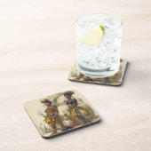 DabiyakiおよびUpapaziの踊りの服のズールーの男の子、 コースター (右側)