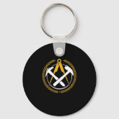 Dachdeckerロゴ屋上建築修理ギフト キーホルダー (正面)