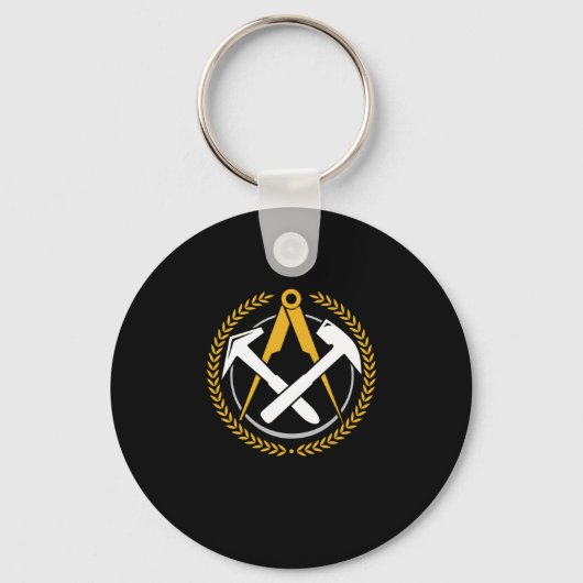 Dachdeckerロゴ屋上建築修理ギフト キーホルダー (正面)