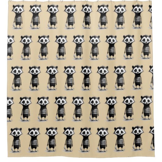 Dachs badger シャワーカーテン (正面)