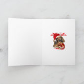 Dachshandクリスマスグリーティングカード シーズンカード (内部)