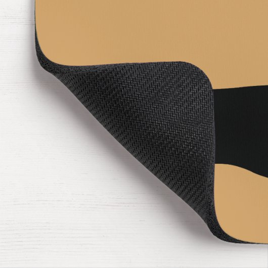 Dachshandシルエット黒+アイディア マウスパッド (コーナー)