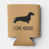 Dachshandシルエット黒+アイディア 缶クーラー (裏面)