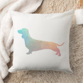 Dachshandジオメトリパターンシルエット クッション (ブランケット)