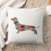 Dachshandジオメトリパターンシルエット クッション (ブランケット)