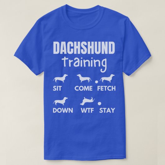 DachshandトレーニングDachshand犬のトリック2 Tシャツ (デザイン正面)