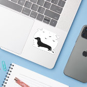 Dachshandハロウィーンの衣装Dachshandは私のボー シール (ノートパソコンとiPhone)