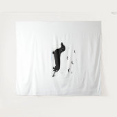 Dachshandハロウィーンの衣装Dachshandは私のボー タペストリー (正面(横))