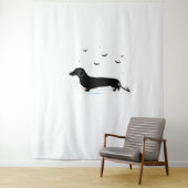 Dachshandハロウィーンの衣装Dachshandは私のボー タペストリー (インサイチュ)