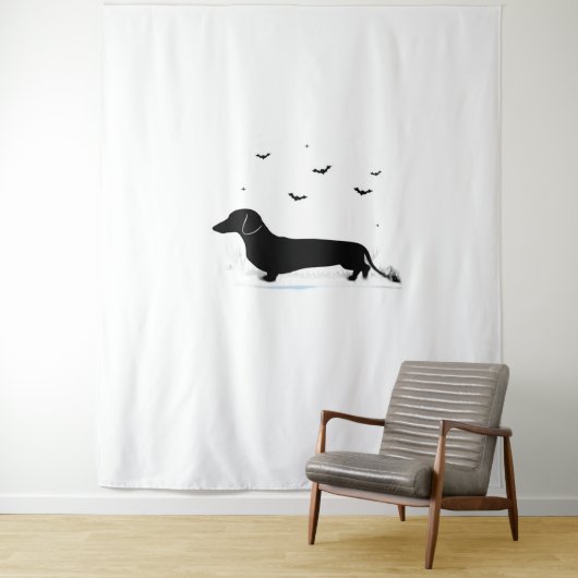 Dachshandハロウィーンの衣装Dachshandは私のボー タペストリー (インサイチュ)