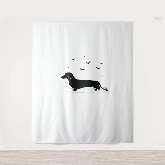 Dachshandハロウィーンの衣装Dachshandは私のボー タペストリー (正面)