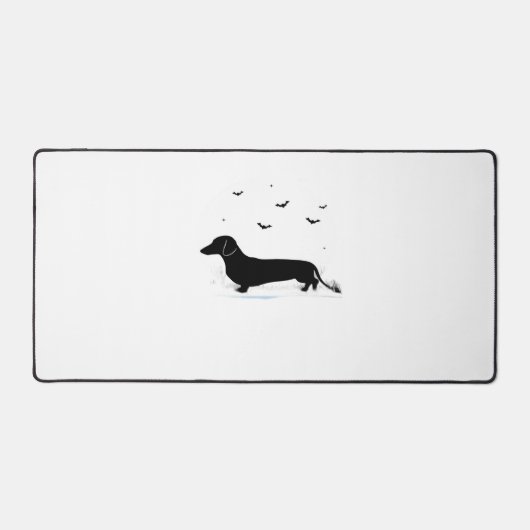 Dachshandハロウィーンの衣装Dachshandは私のボー デスクマット (正面)