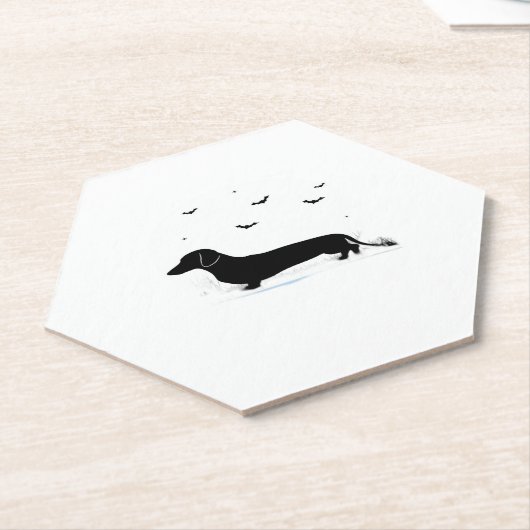 Dachshandハロウィーンの衣装Dachshandは私のボー ペーパーコースター (アングル)