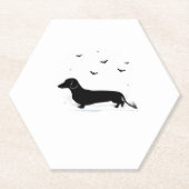 Dachshandハロウィーンの衣装Dachshandは私のボー ペーパーコースター (正面)