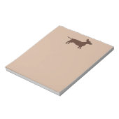 Dachshandヘッダー付きノートパッド ノートパッド (回転)