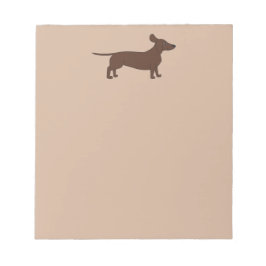 Dachshandヘッダー付きノートパッド ノートパッド