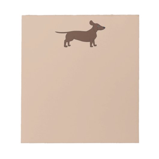 Dachshandヘッダー付きノートパッド ノートパッド (正面)