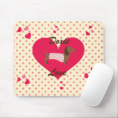 Dachshandマウスパッド マウスパッド (マウス)