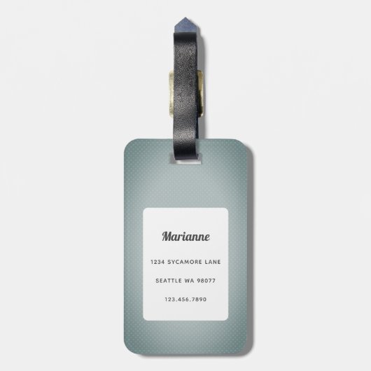 Dachshandラゲッジタグ ラゲッジタグ (裏面縦)