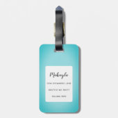 Dachshandラゲッジタグ ラゲッジタグ (裏面縦)