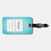 Dachshandラゲッジタグ ラゲッジタグ (裏面横)