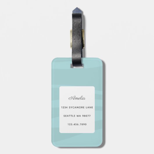 Dachshandラゲッジタグ ラゲッジタグ (裏面縦)