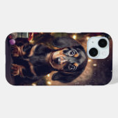 Dachshand子犬クリスマスケースメイトiPhoneケース Case-Mate iPhoneケース (裏面 (横))