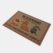 Dachshand恋人ギフト、Dachshand Doormat ドアマット (アングル)