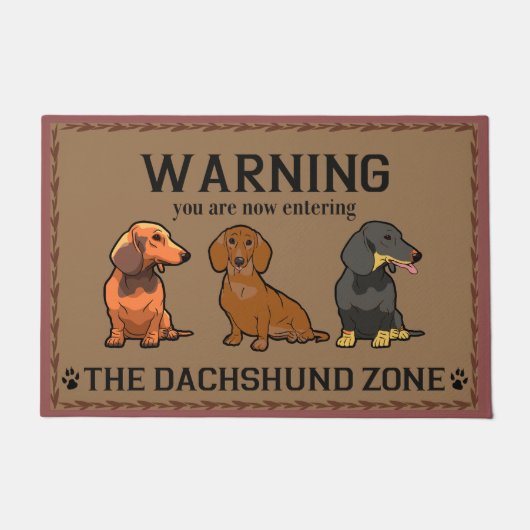 Dachshand恋人ギフト、Dachshand Doormat ドアマット (正面)