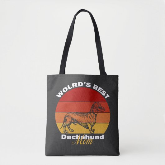 Dachshand – 世界のDachshand最高のマム トートバッグ (正面)