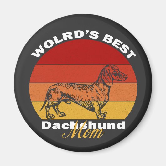 Dachshand – 世界のDachshand最高のマム マグネット (正面)