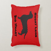 Dachshand – 短脚ビッグハートアクセント枕 アクセントクッション (正面(垂直))