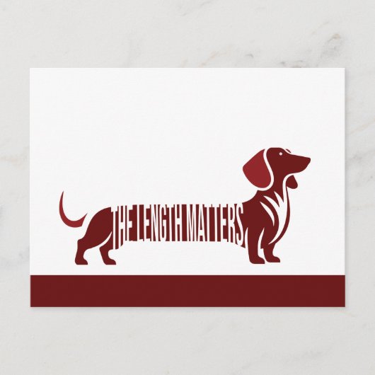 Dachshand – 長さ ポストカード (正面)