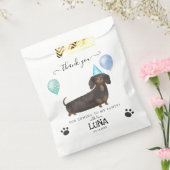 Dachshundありがとうドッグトリートパーティーの好意バッグ フェイバーバッグ (封をした状態)