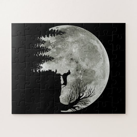 Dachshundの山のハロウィングラフィックティーズのギフト ジグソーパズル (横)