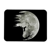 Dachshundの山のハロウィングラフィックティーズのギフト マグネット (横)